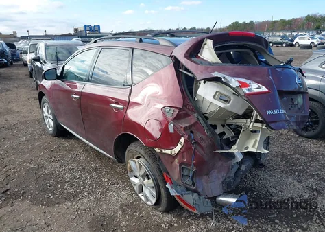 2012 Nissan Murano Sl from USA, damaged, VIN JN8AZ1MW4CW215286